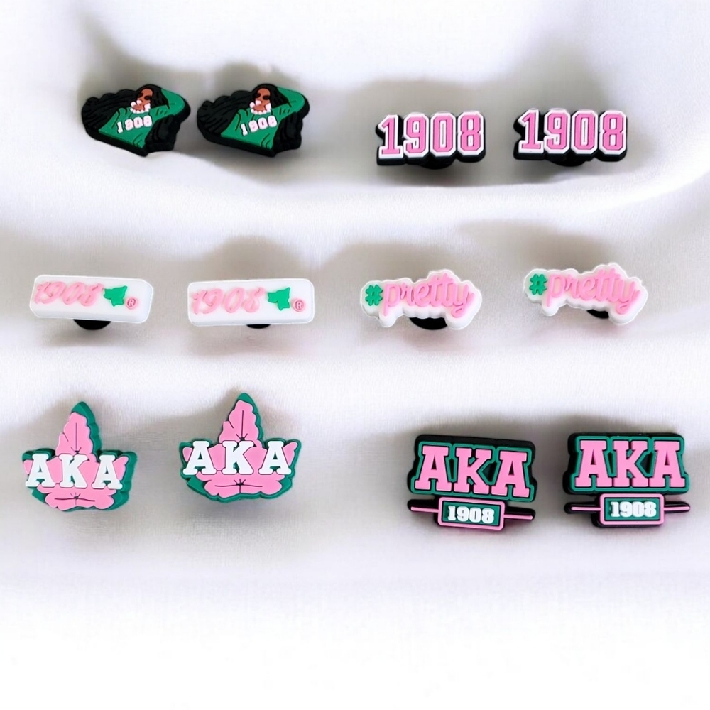 AKA Croc Charms Set – Alpha Kappa Alpha Inspired Jibbitz Shoe Charms